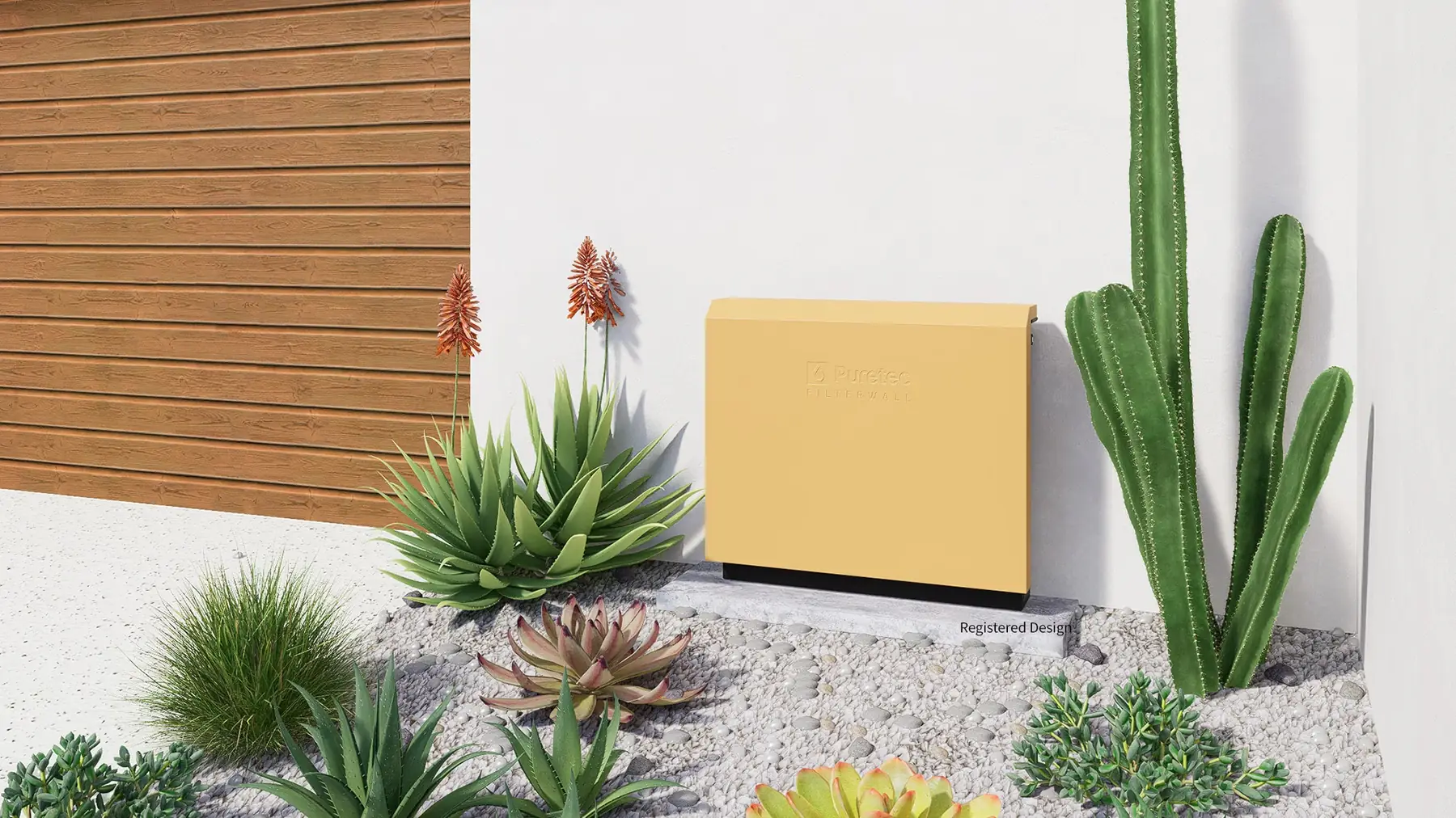 FilterWall in Sweet Apricot against a rendered wall